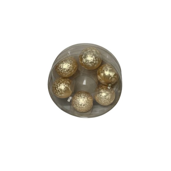 Vintage Gold German Christmas Tree Ornaments Unique Holiday Decorations - Picture 2 of 4